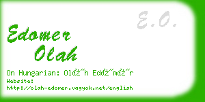 edomer olah business card